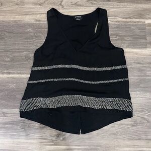 Bebe Top Womens Sequin Sleeeveless Tank Y2k